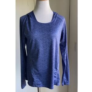 REI Women’s Hoodie Pullover Light Weight running Blue Medium, Athleisure outdoor